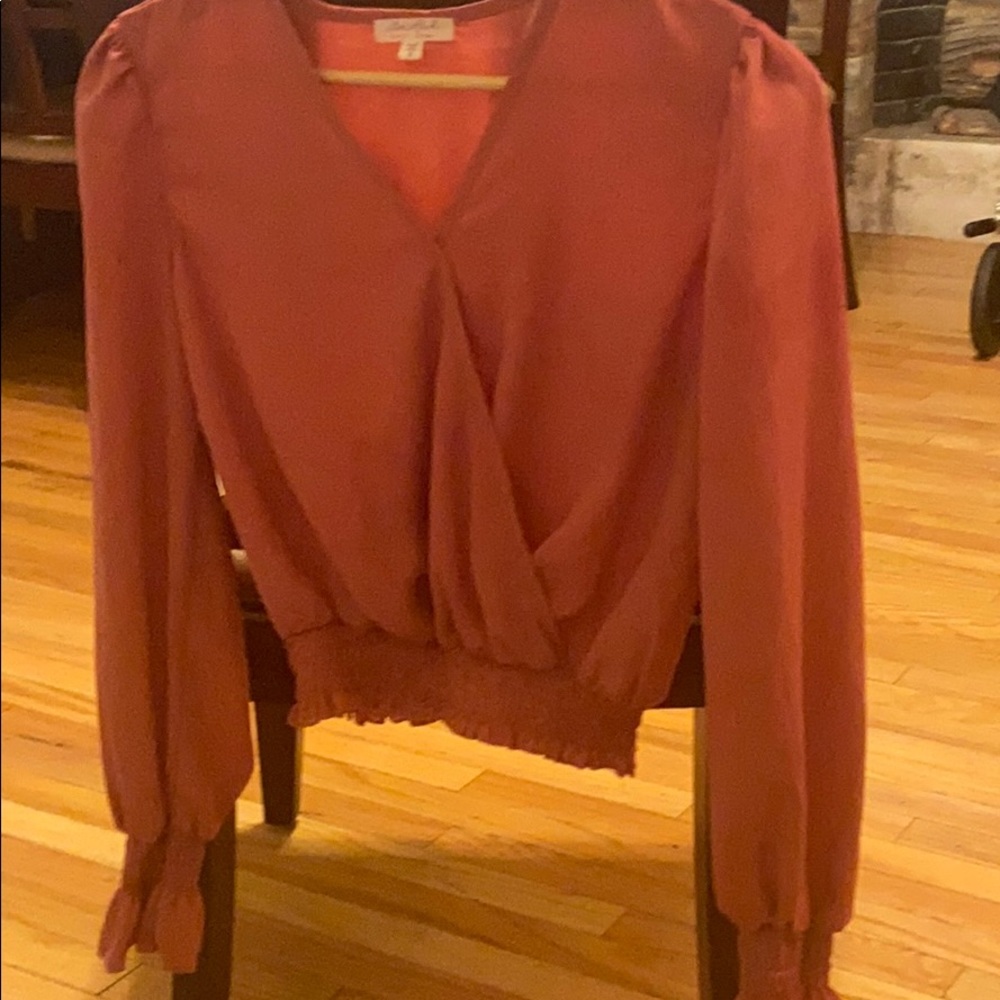 Dressy mauve pink top